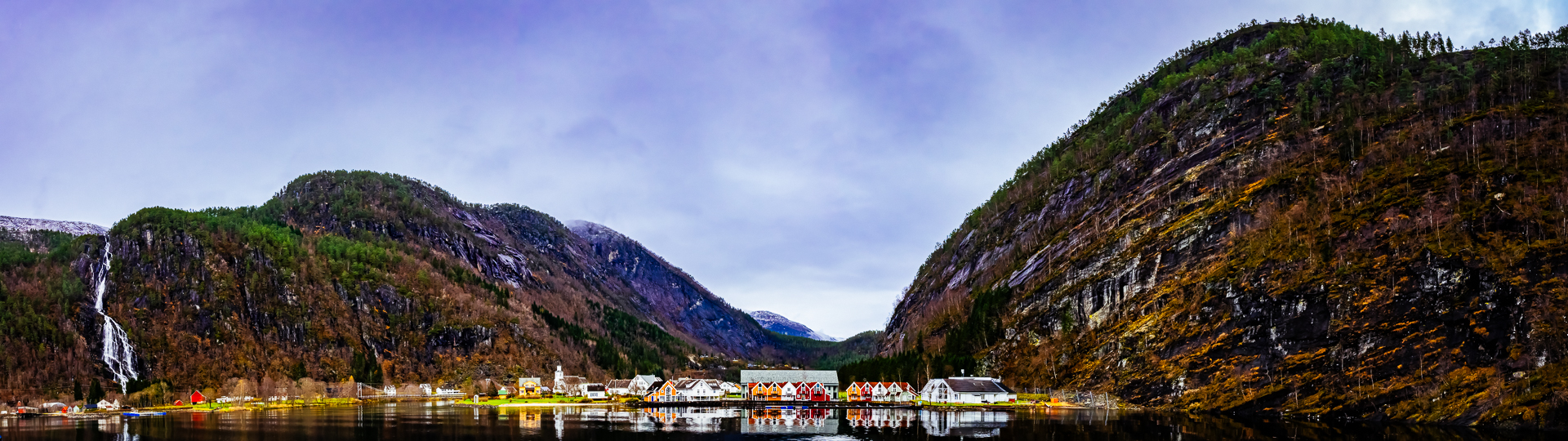 Norwegian village panorama